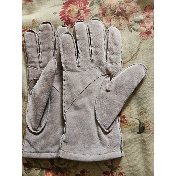MENS Vintage Tan Suede Thinsulate Gloves WPL 8931 Sz Medium - Picture 4 of 8
